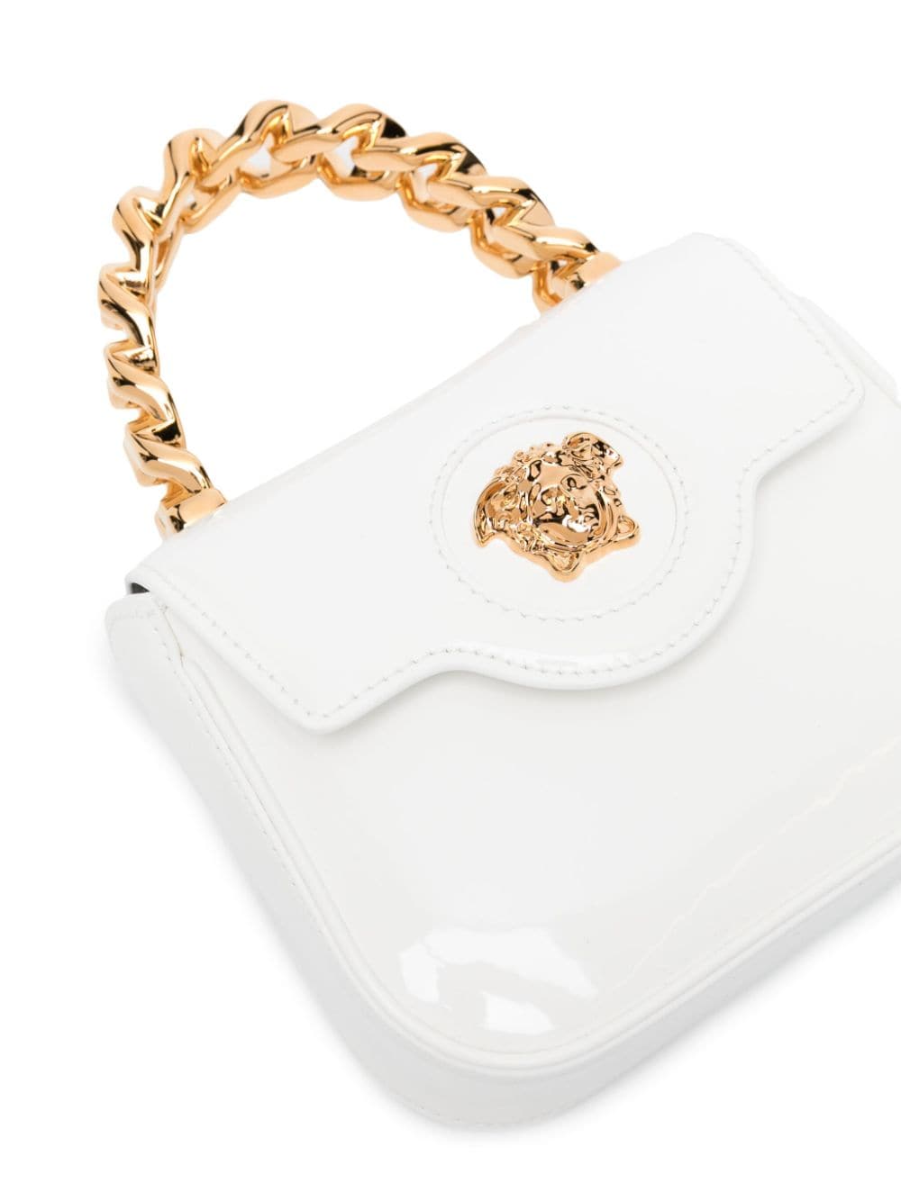 Versace La Medusa patent mini bag