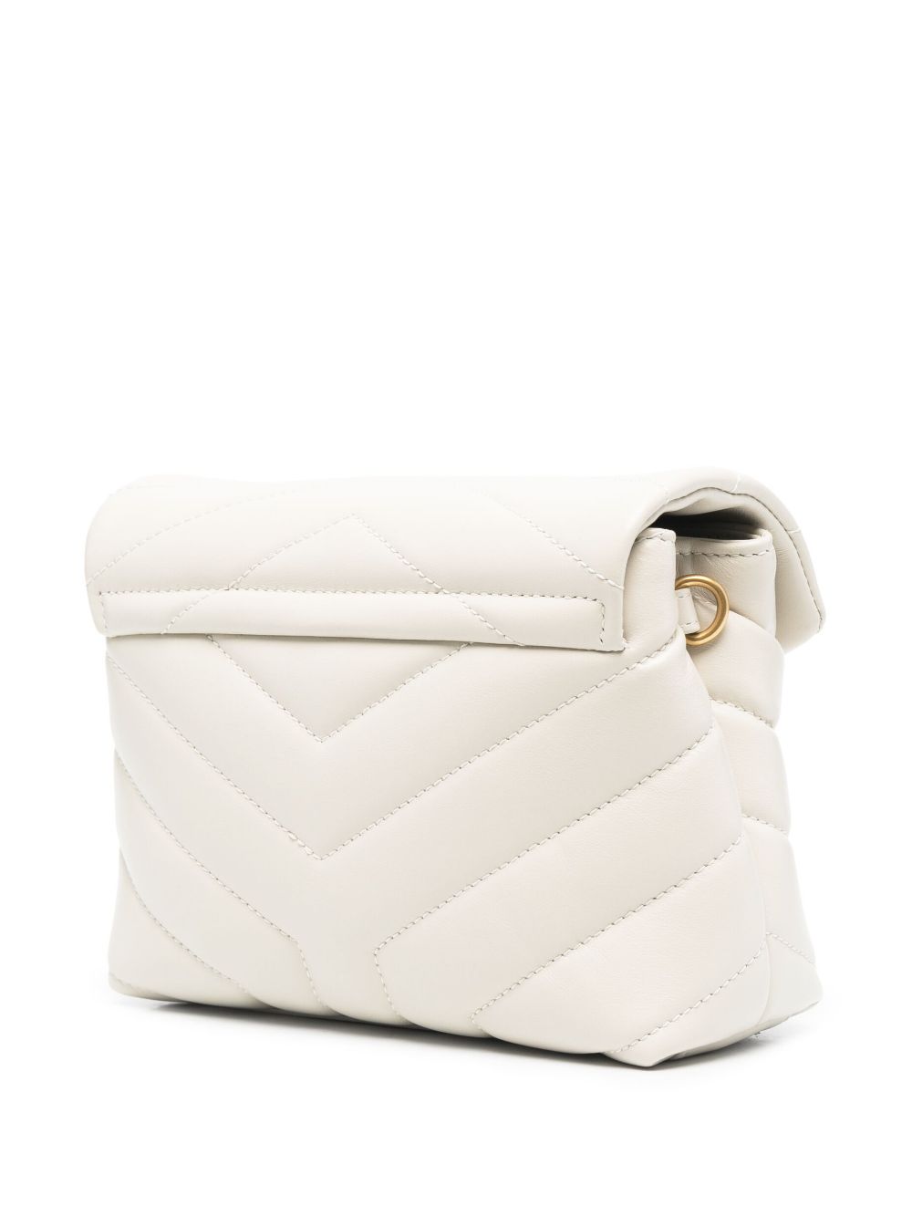 Saint Laurent logo-plaque quilted crossbody bag