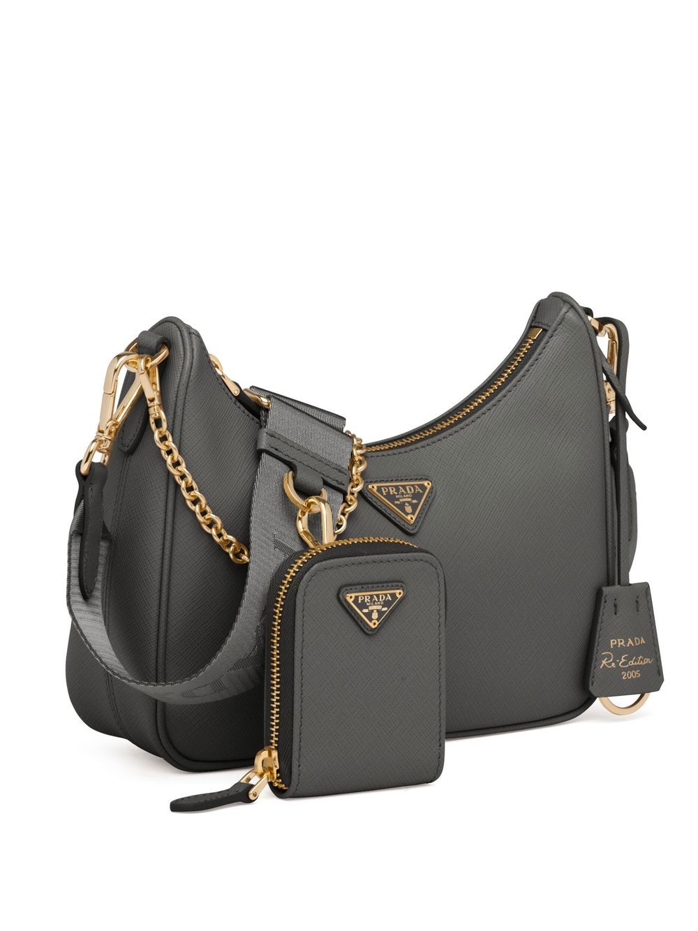 Pra*a re-edition 2005 leather shoulder bag