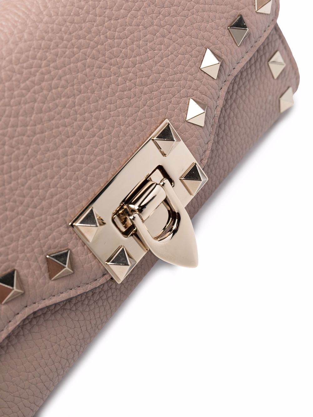 Valentino Garavani Rockstud leather wallet-on-chain