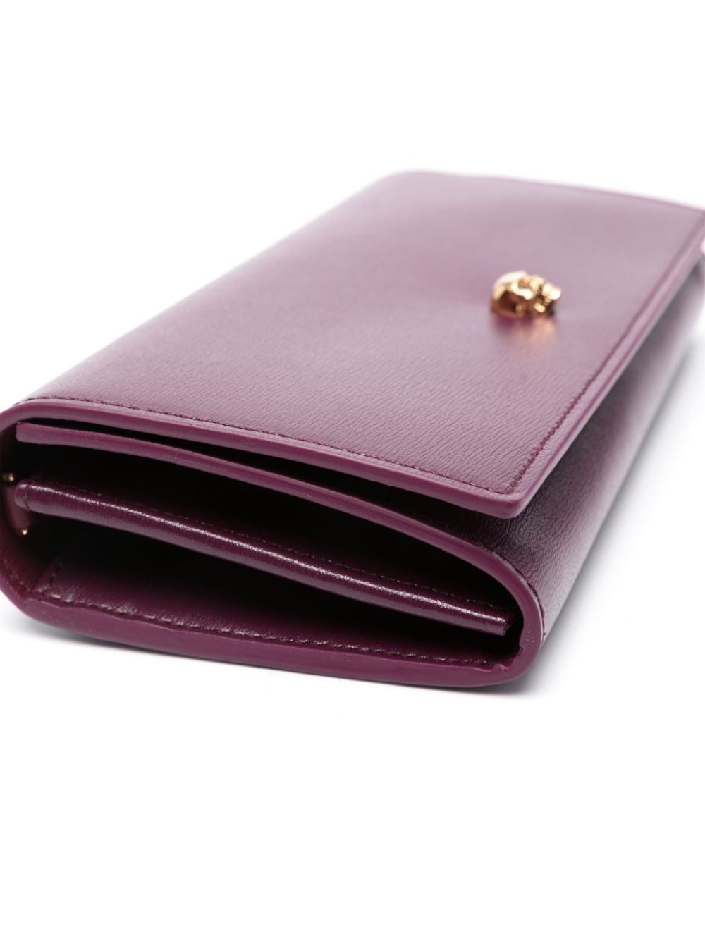 Alexander McQueen Skull leather wallet-on-chain