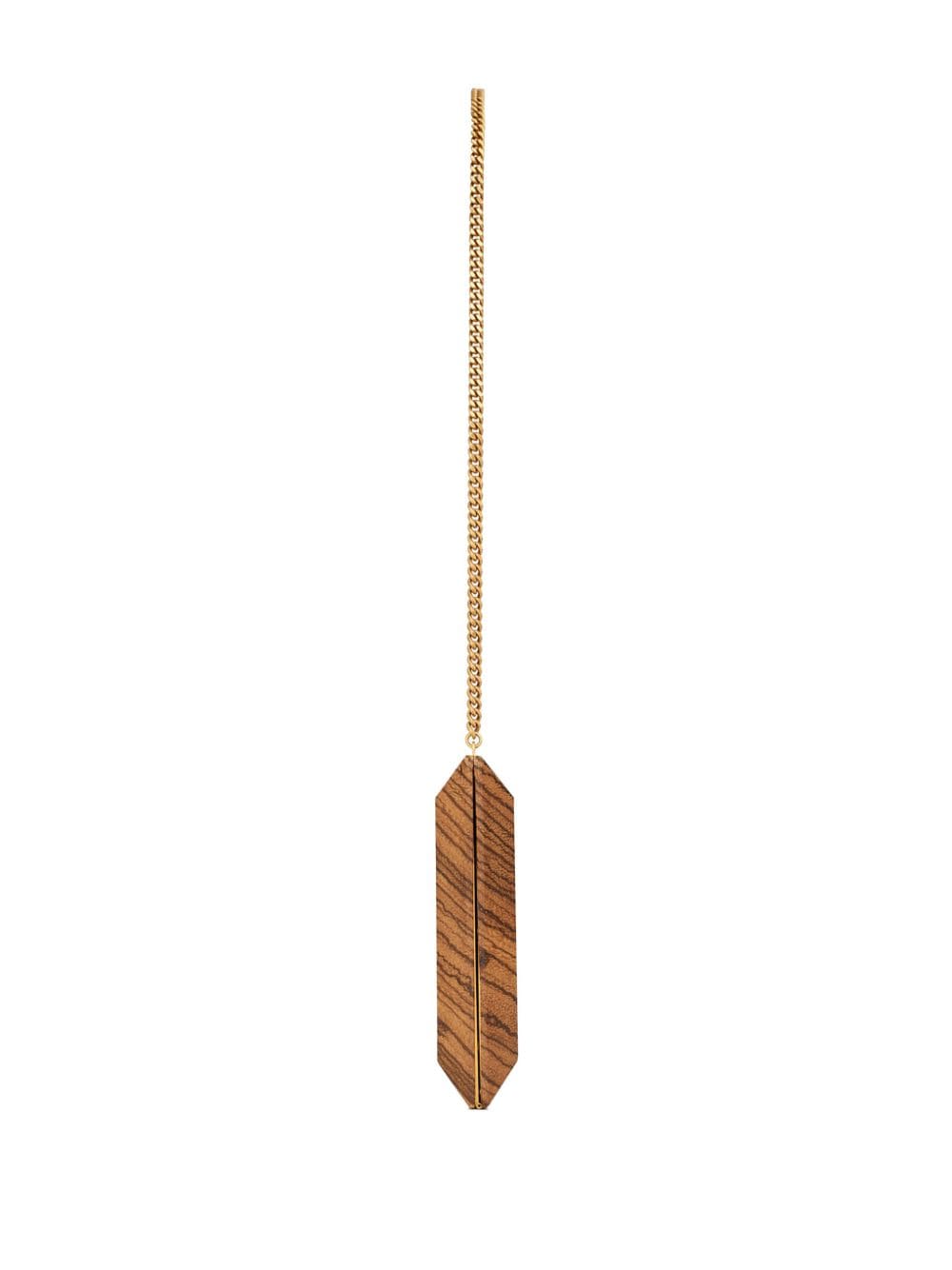 Saint Laurent Minaudiere wood clutch bag