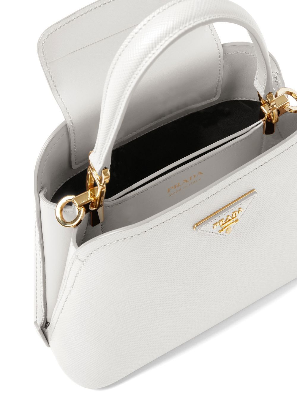 Pra*a small matinée saffiano leather tote bag