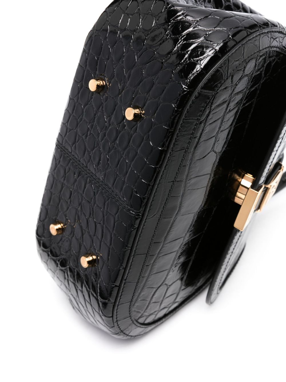 Versace Greca Goddess leather tote bag