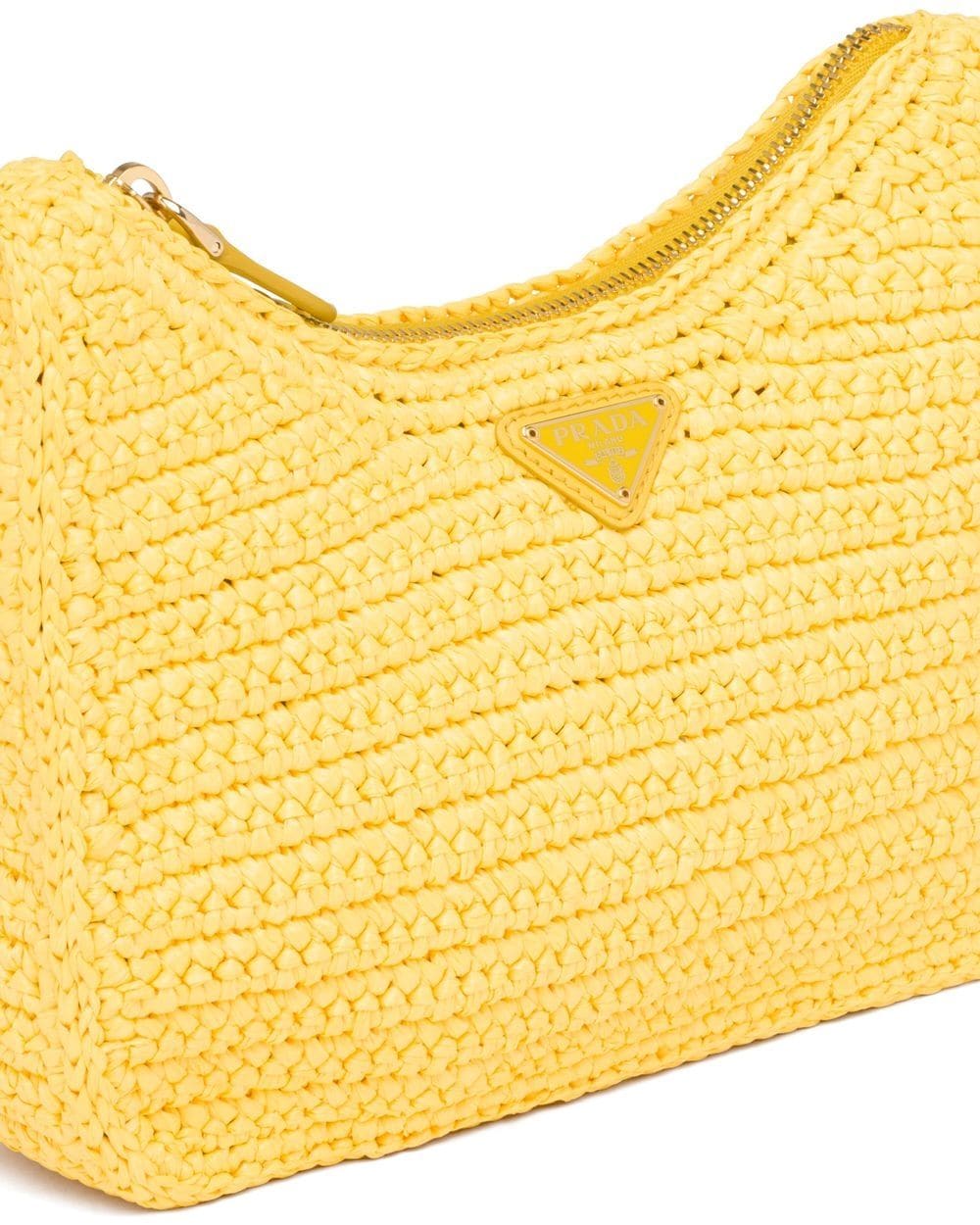 Pra*a re-edition 2005 crochet-knit shoulder bag