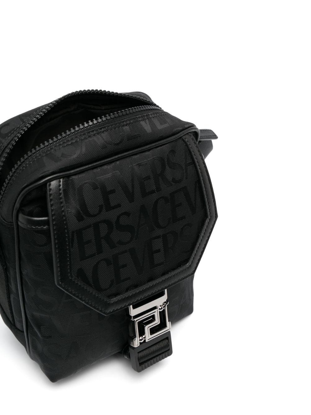 Versace logo-print messenger bag