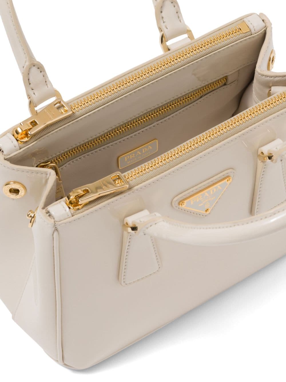 Pra*a galleria patent leather mini bag