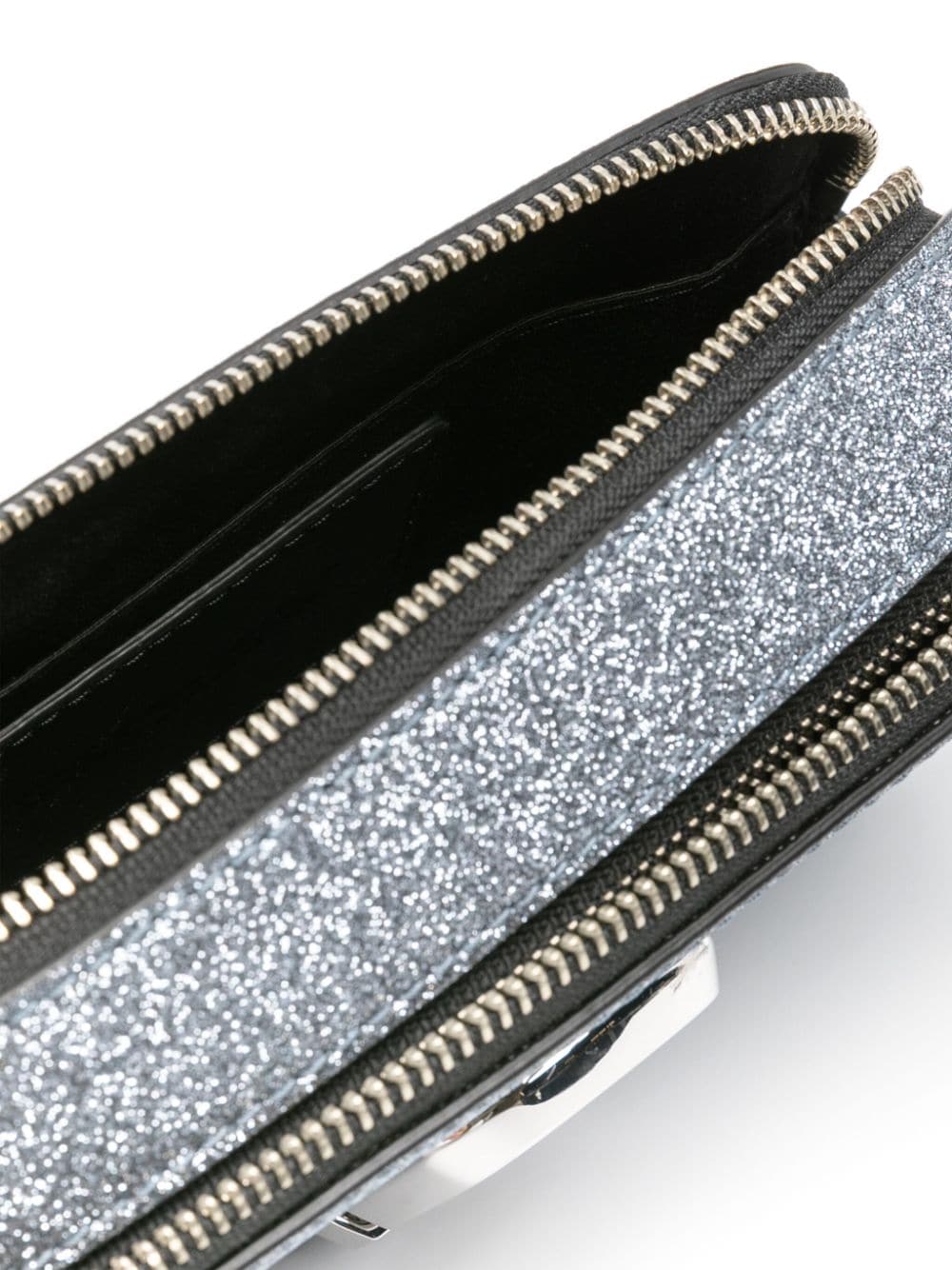 Marc Jacobs The Metallic Glitter Snapshot camera bag
