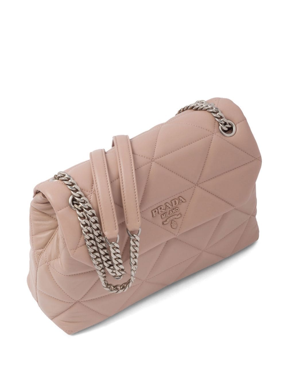 Pra*a large Pra*a spectrum nappa leather bag