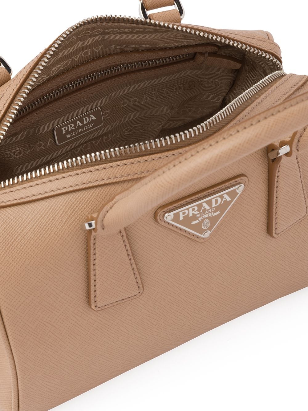 Pra*a mini saffiano leather bag