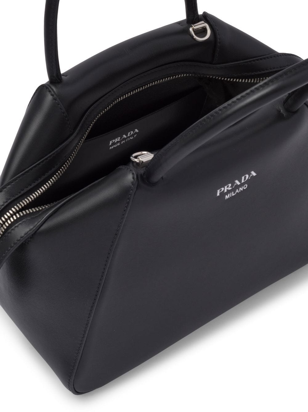 Pra*a small logo-print tote bag