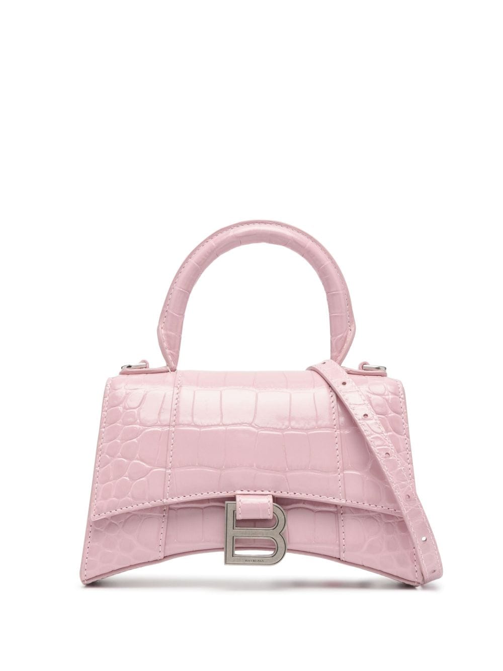 Ba*len*cia*ga xs hourglass leather tote bag