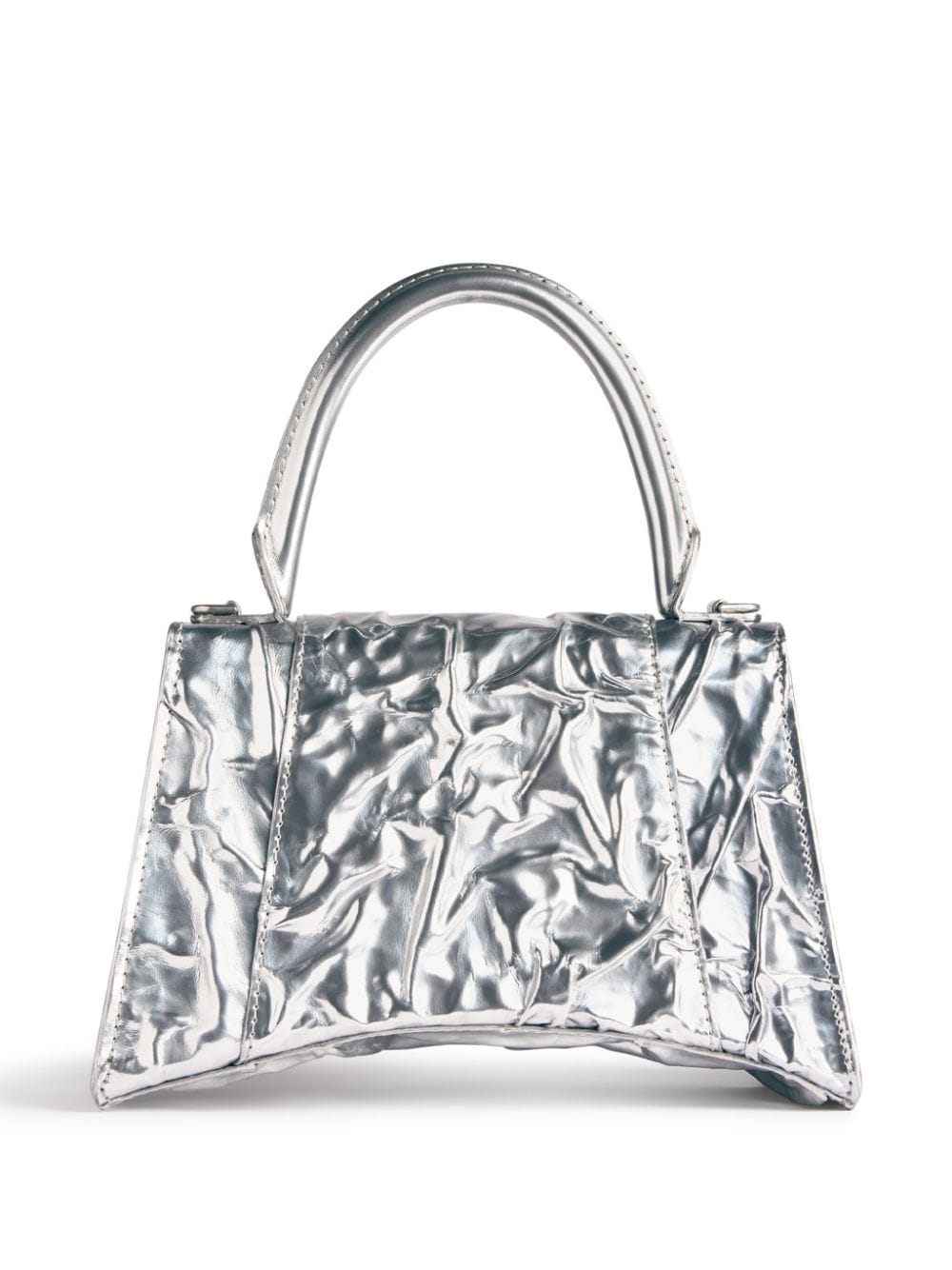 Ba*len*cia*ga small hourglass leather tote bag